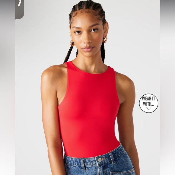 Steve Madden Tops - Steve Madden Red Nico Bodysuit